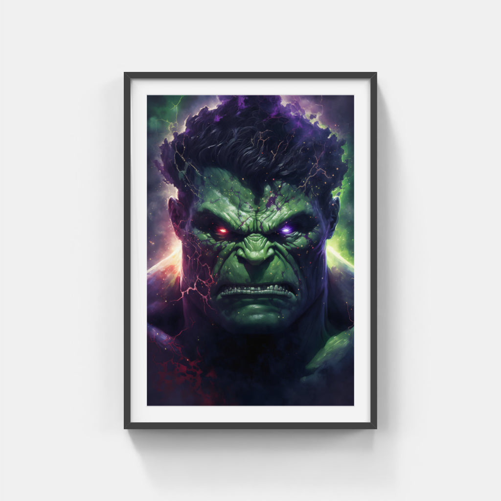 Fury Unleashed: Hulk’s Intense Expression Wall Art