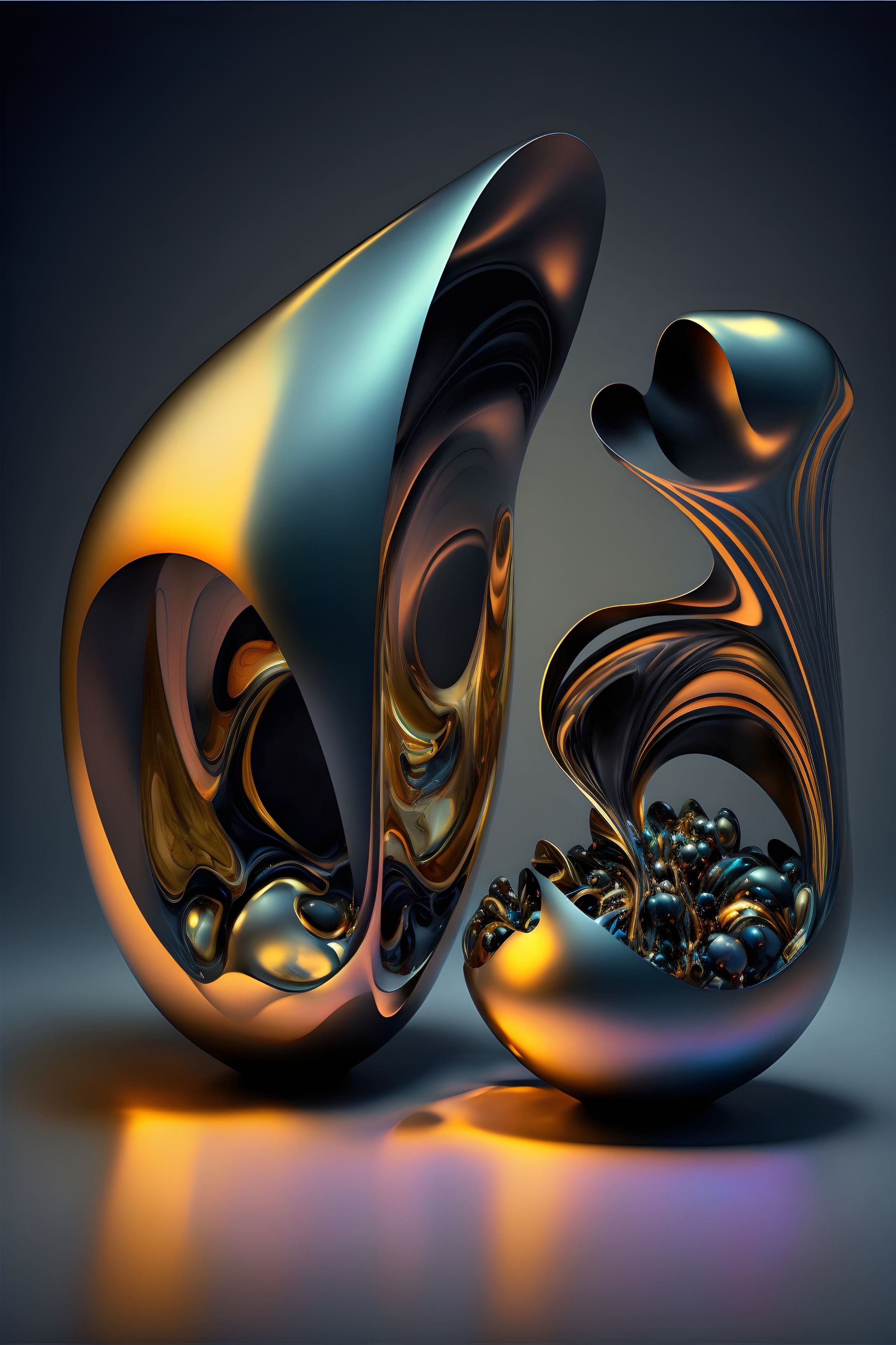 Dimensional Abstraction: Exploring 3D Form Wall Art