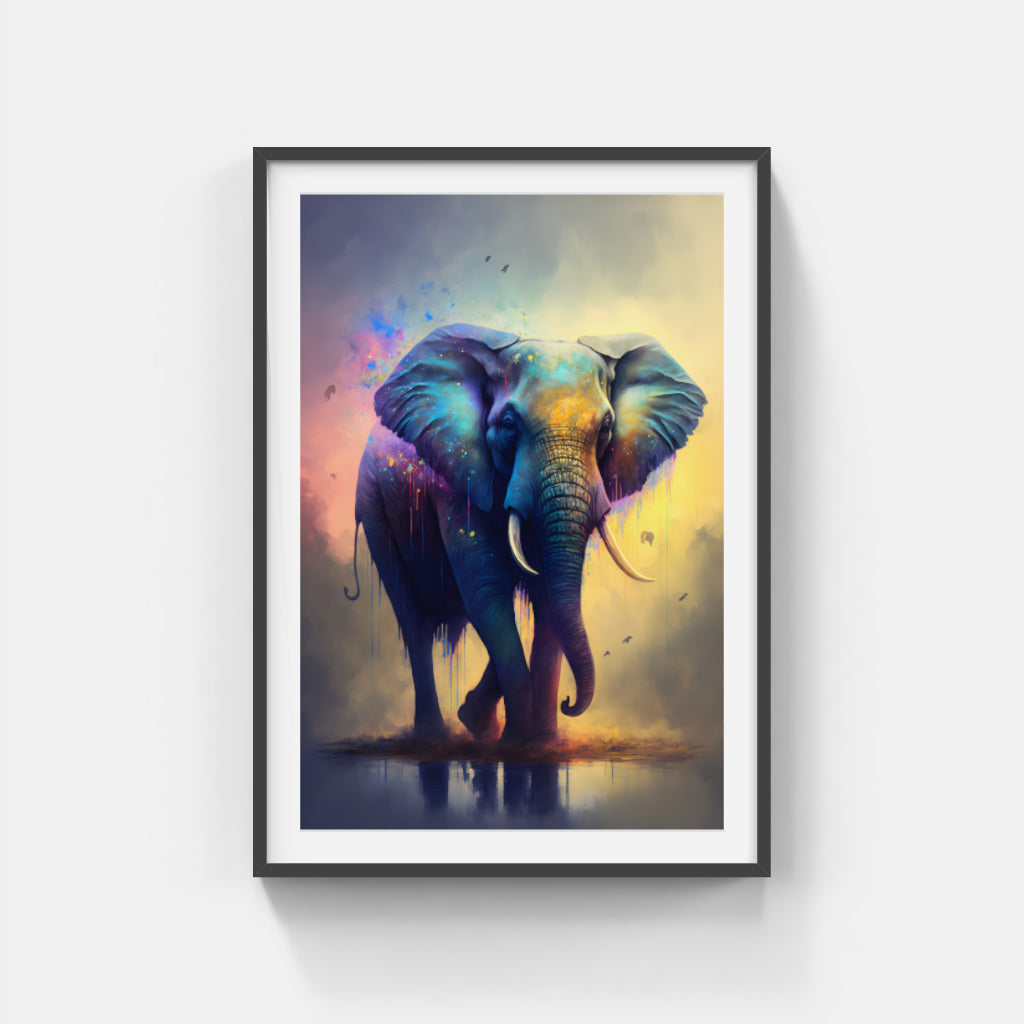 Festival Parade: The Elephants in Vibrant Splendor Wall Art