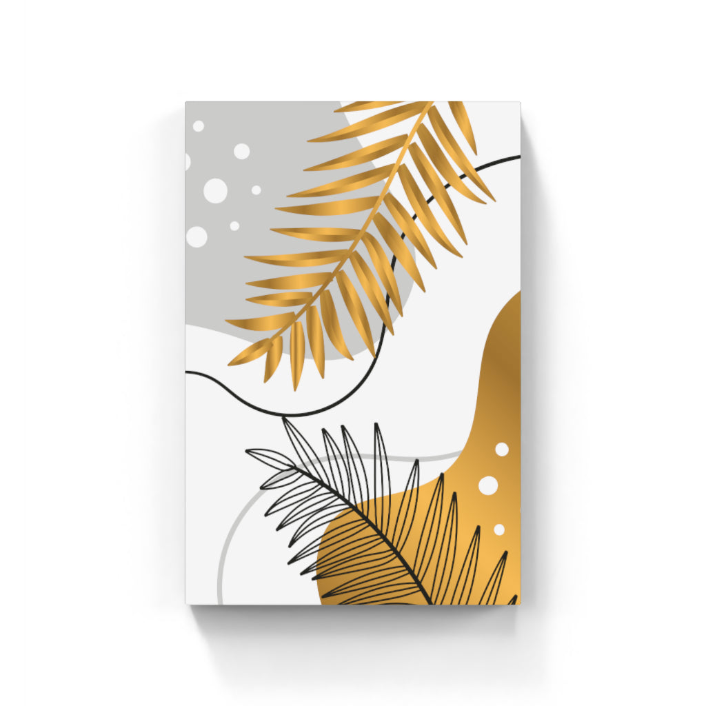 Gold and White Abstract Wall Art Canvas Home Decor Prints Art Wall Pictures