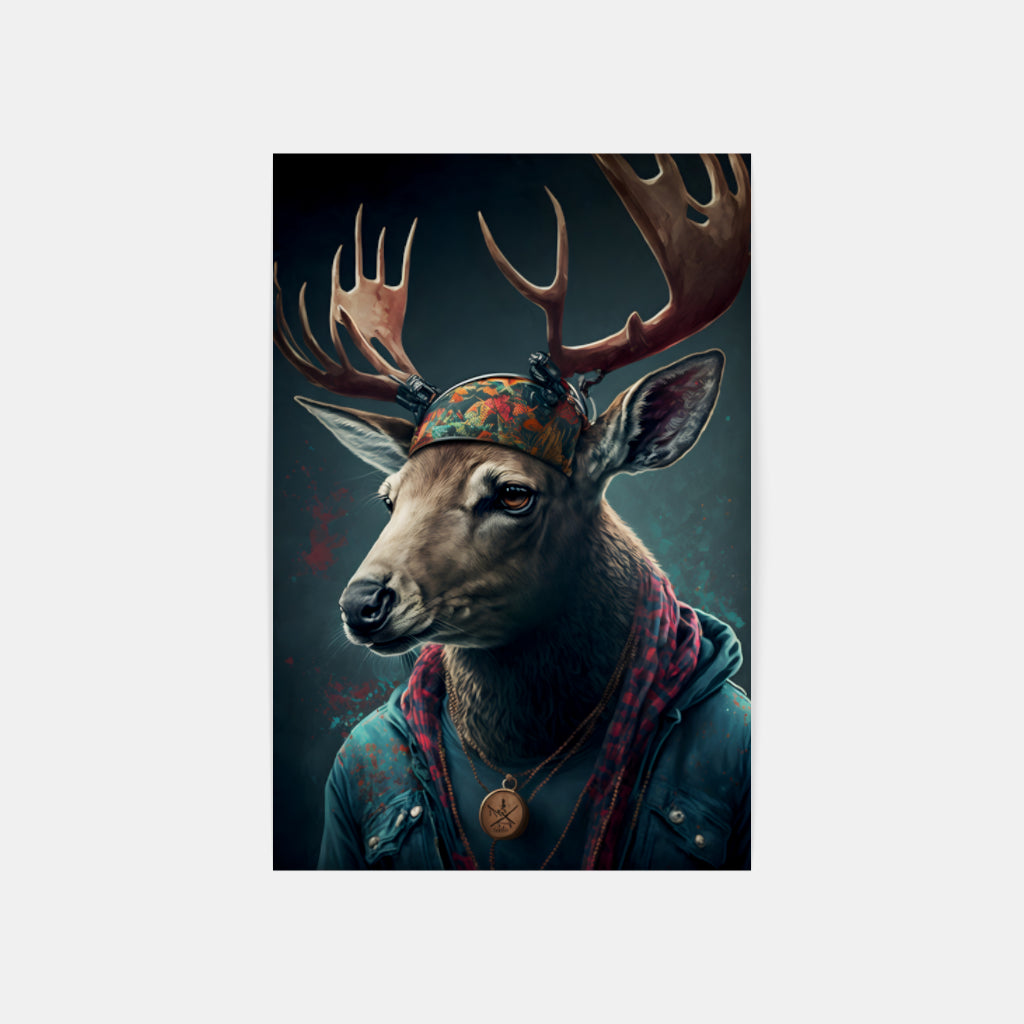 Dapper Gazelle: A Stylish Twist on Wildlife Wall Art