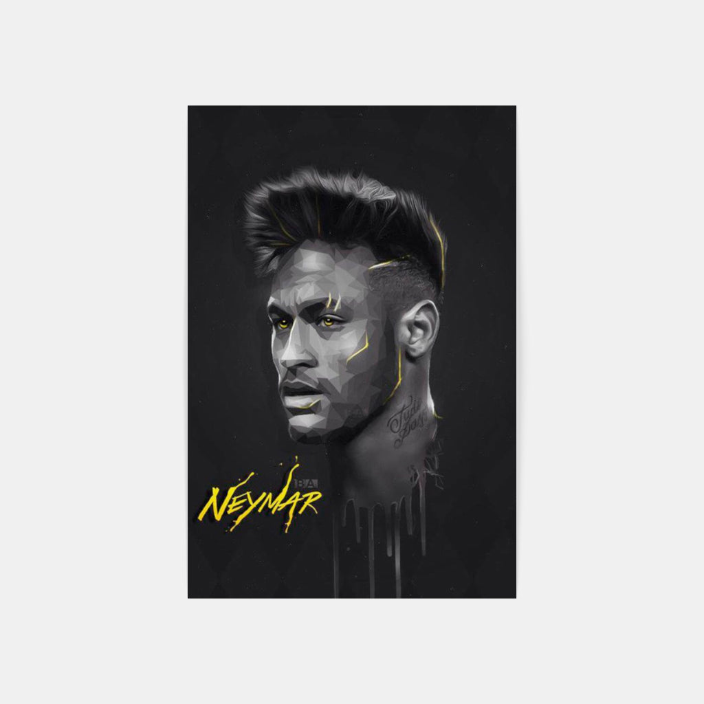 The Flair of Neymar: A Portrait in Passion Wall Art