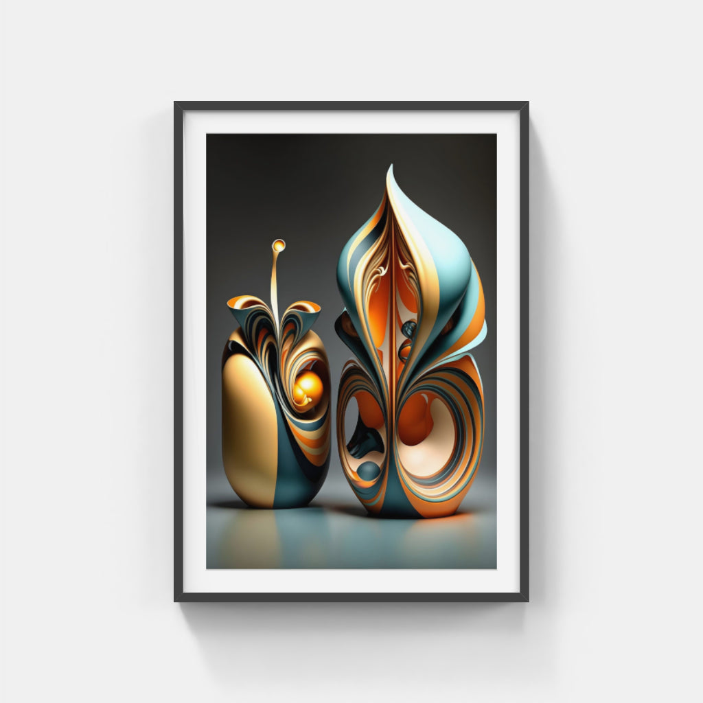 Vibrant Abstract Geometries: A Symphony of Color and Shape Wall Art