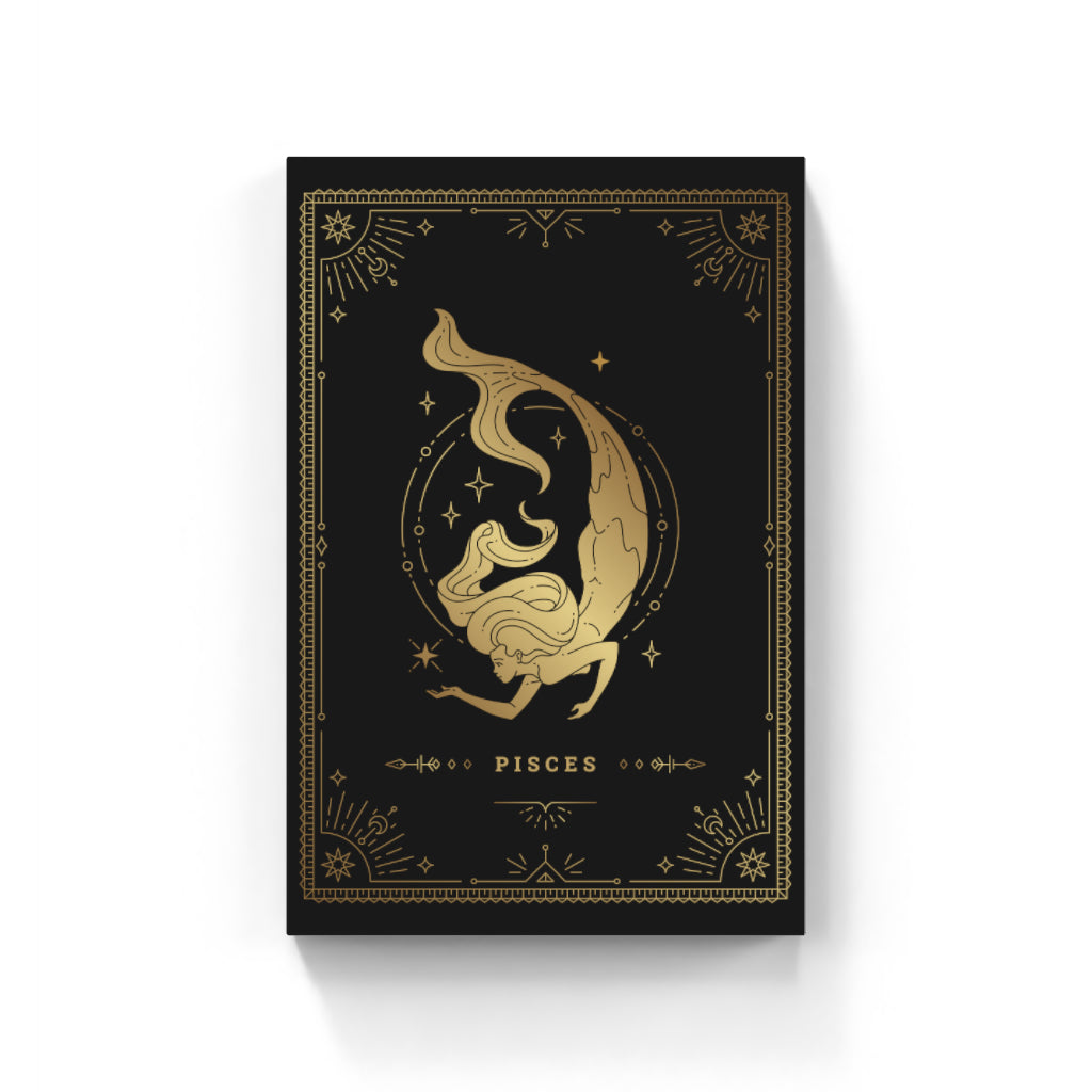 Golden Pisces: Dreamy Depths and Cosmic Flow Wall Art