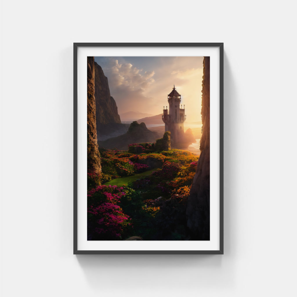 Coastal Serenity: The Beach Tower View Wall Art