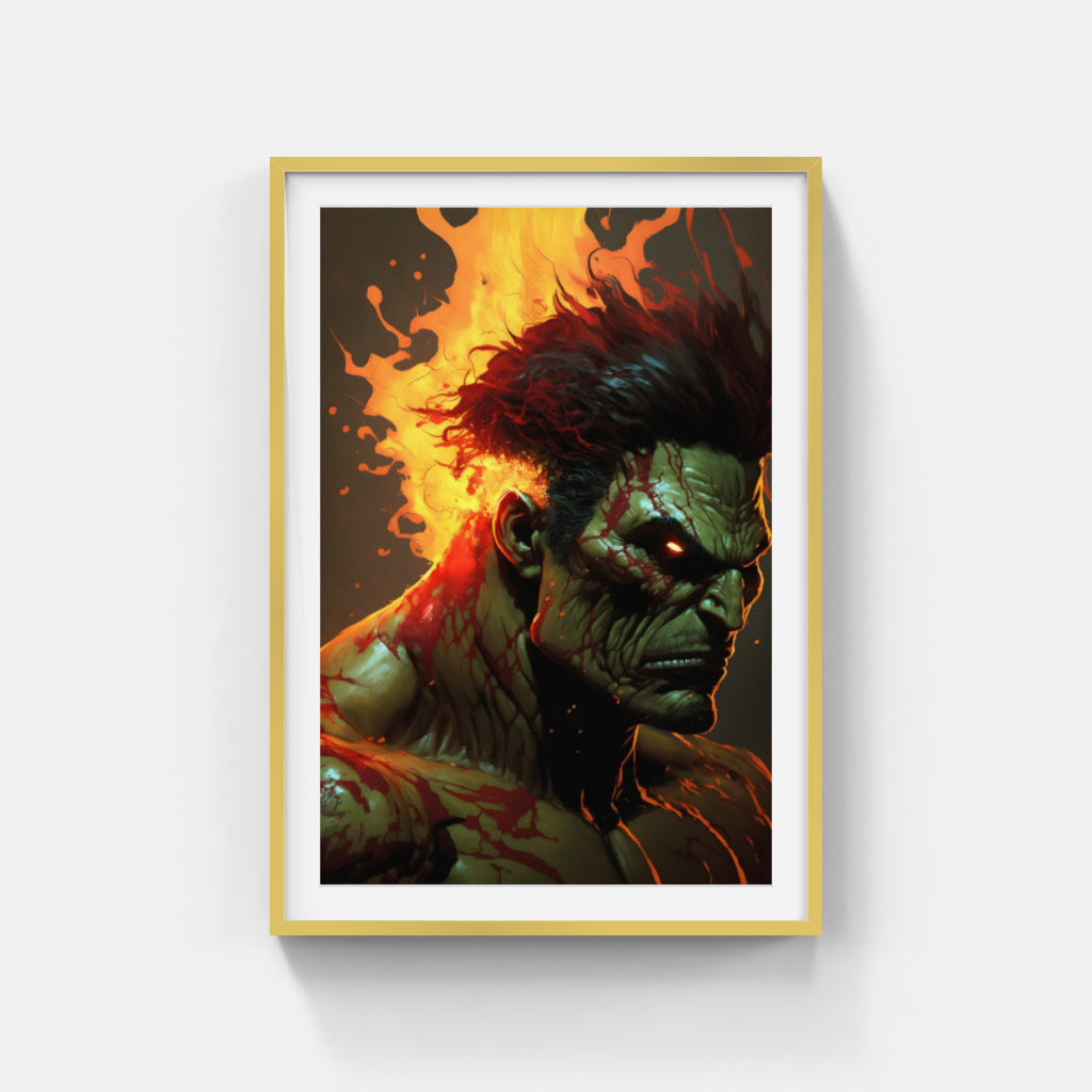 Hulk's Fury: Firestorm of Anger Wall Art