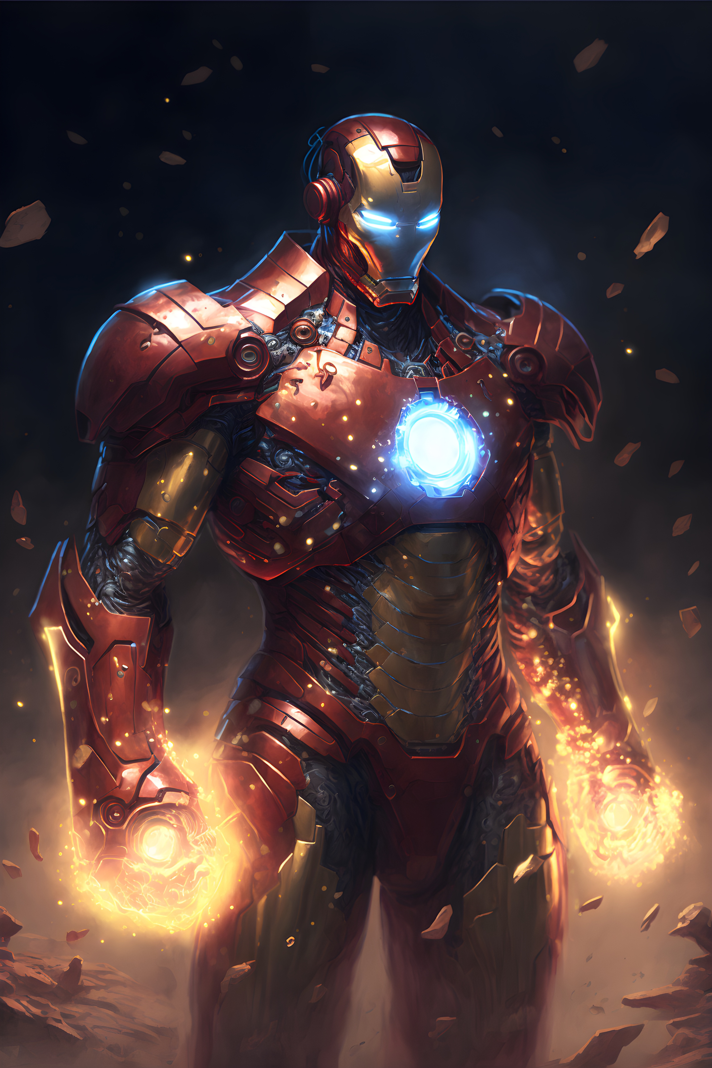 Arc Reactor Inferno: Iron Man’s Fiery Command