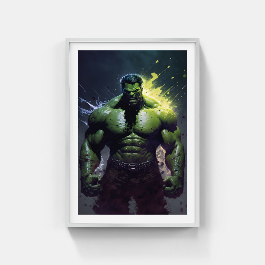 The Incredible Hulk: A Powerful Portrait Wall Art