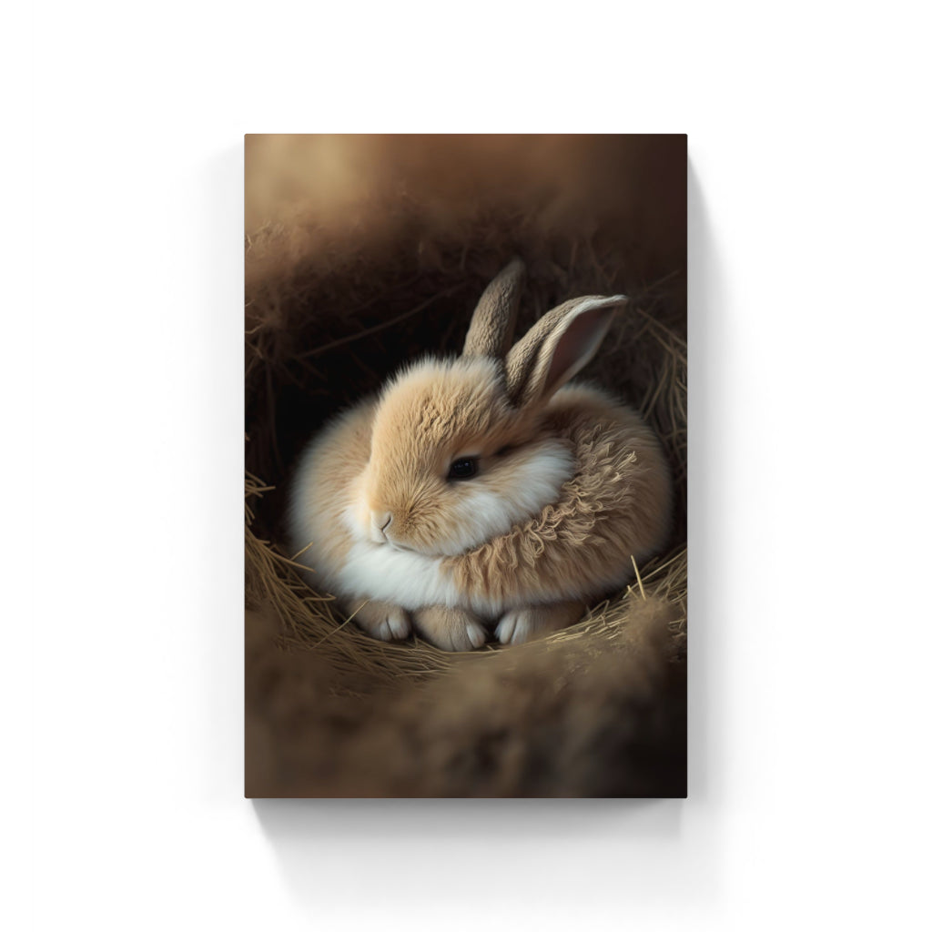 Whiskers and Flop: Bunny Portrait Wall Art