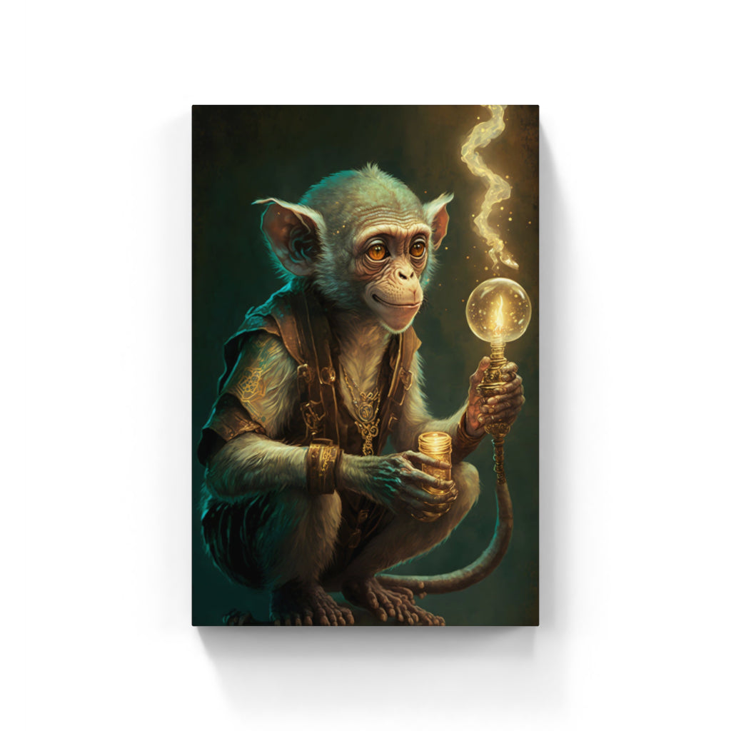 Enlightened Ape: Wisdom Illuminated Wall Art