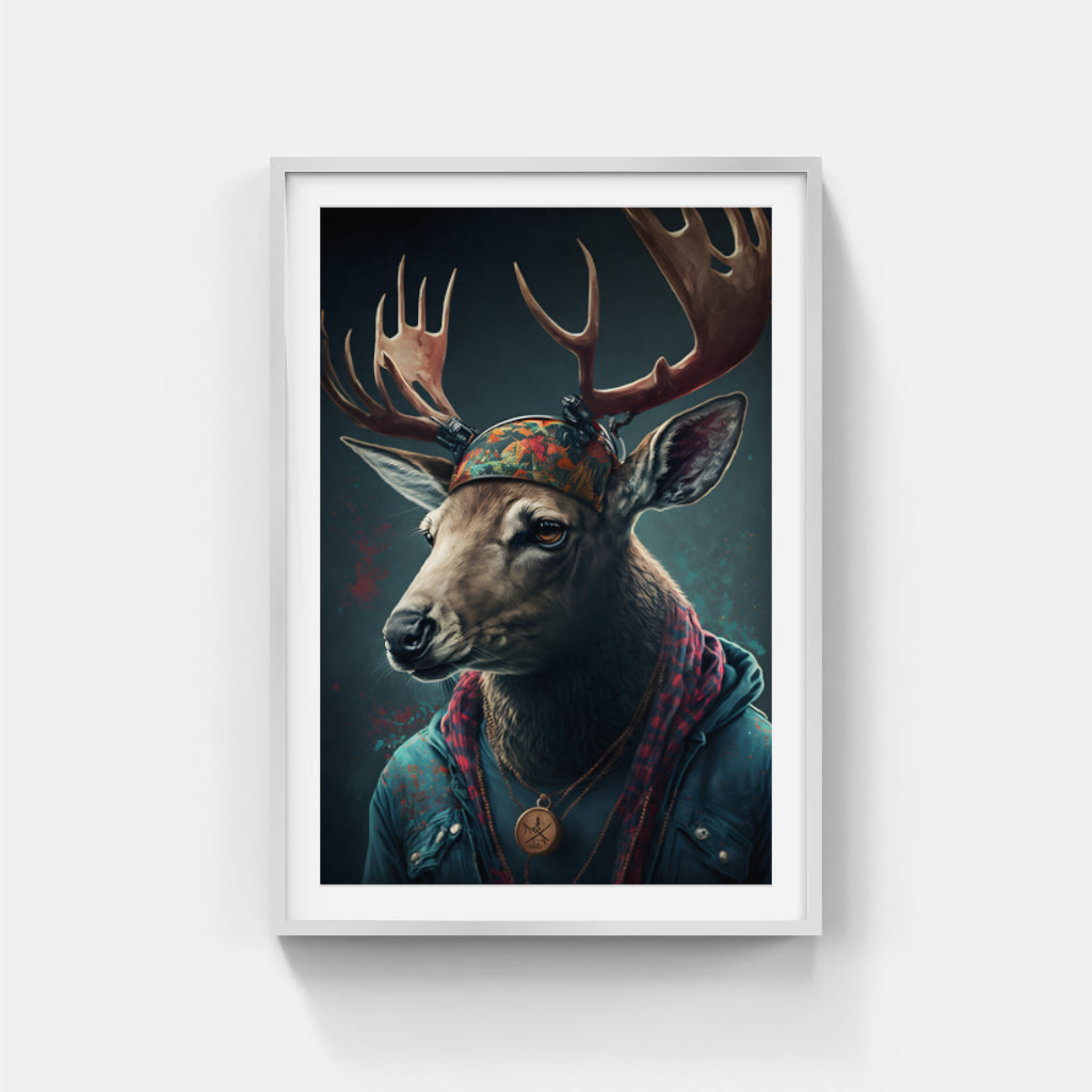 Dapper Gazelle: A Stylish Twist on Wildlife Wall Art