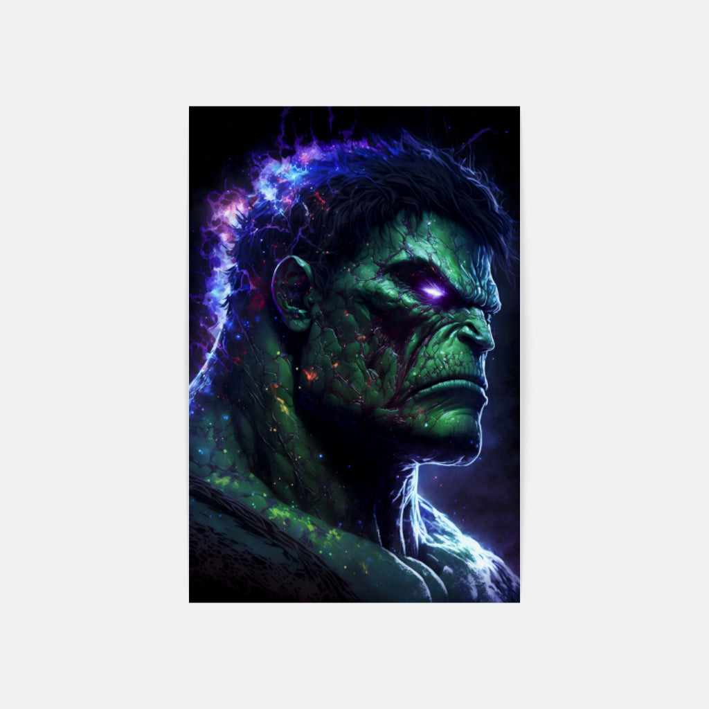 Rage Incarnate: Hulk's Furious Visage Wall Art