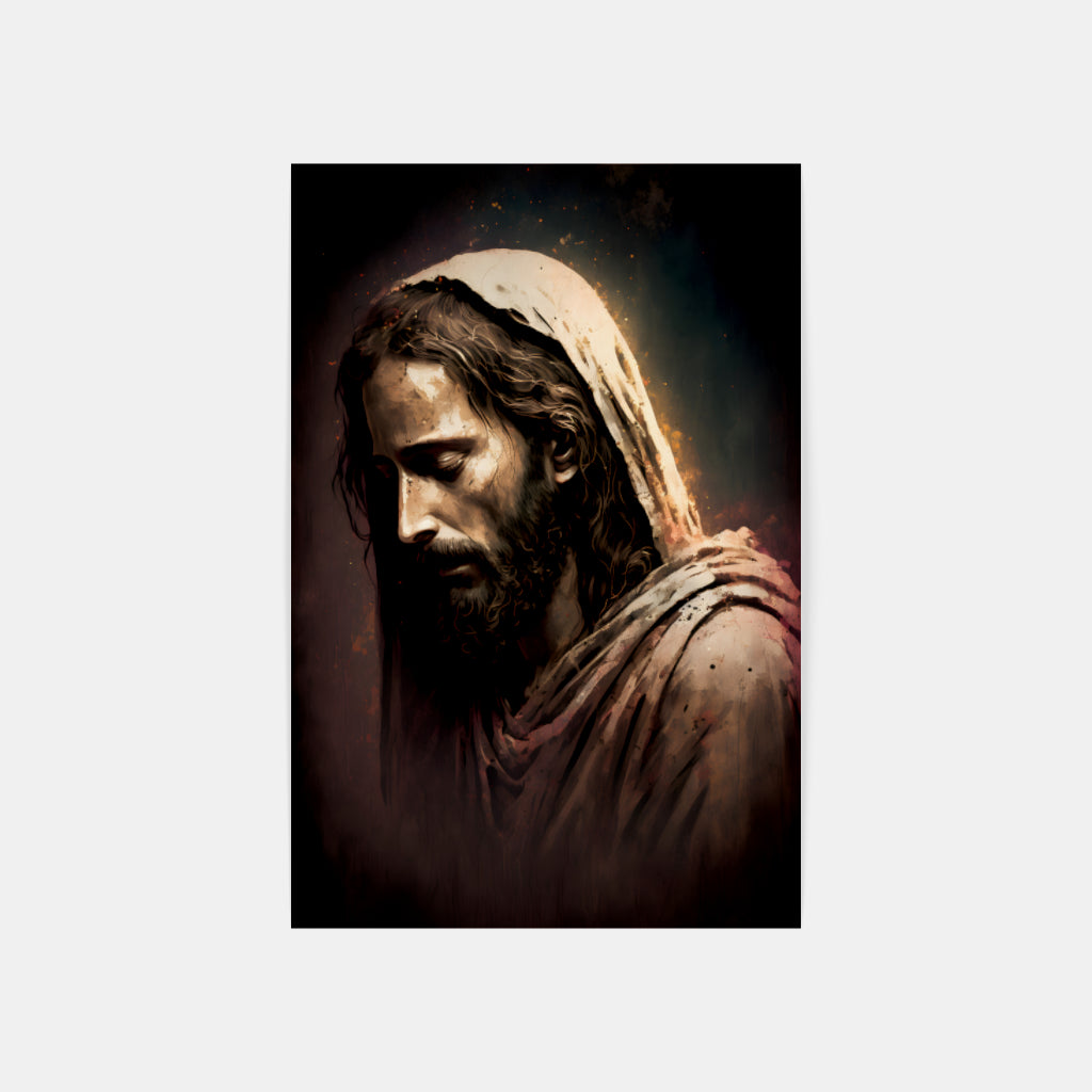 Vintage Messiah: A Classic Portrait Wall Art