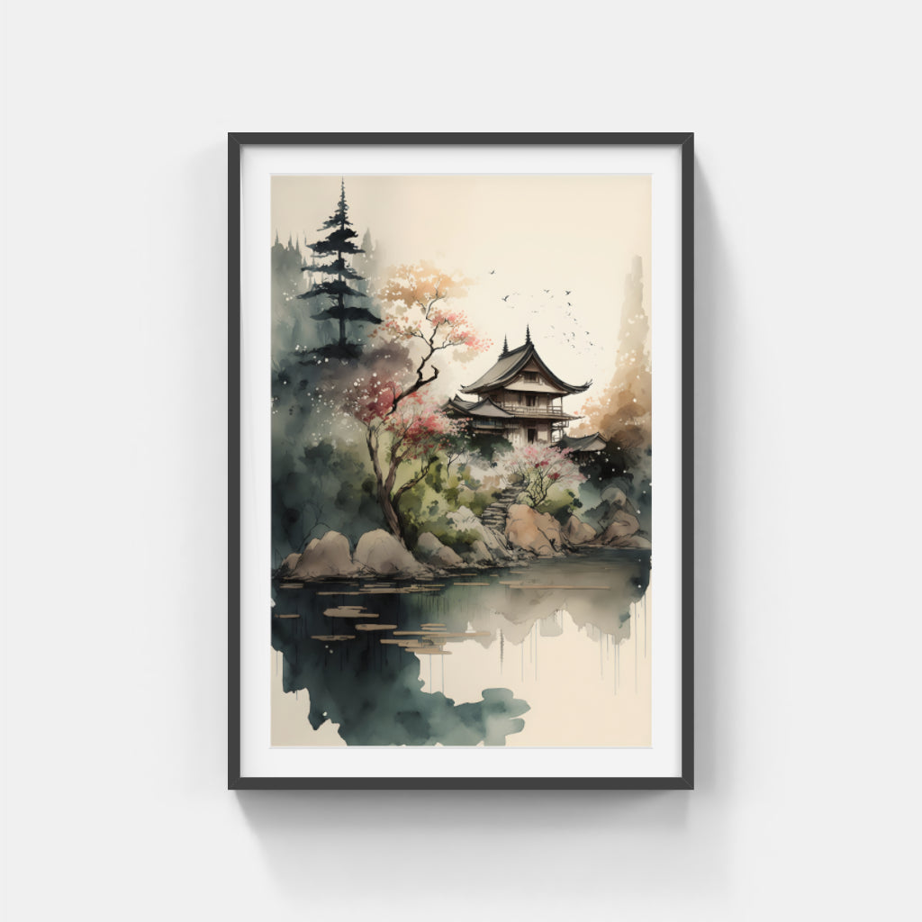 China House Painting Wall Art Canvas Home Decor Prints Art Wall Pictures