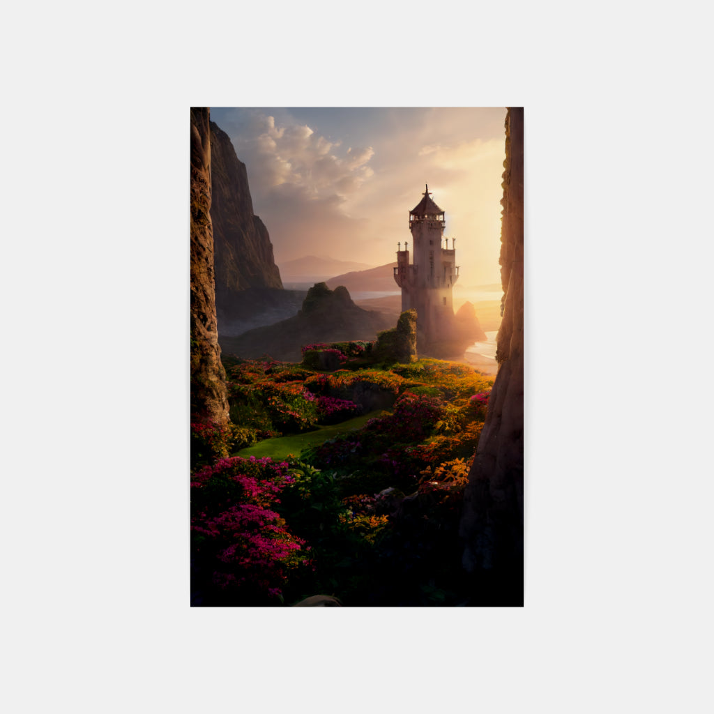 Coastal Serenity: The Beach Tower View Wall Art