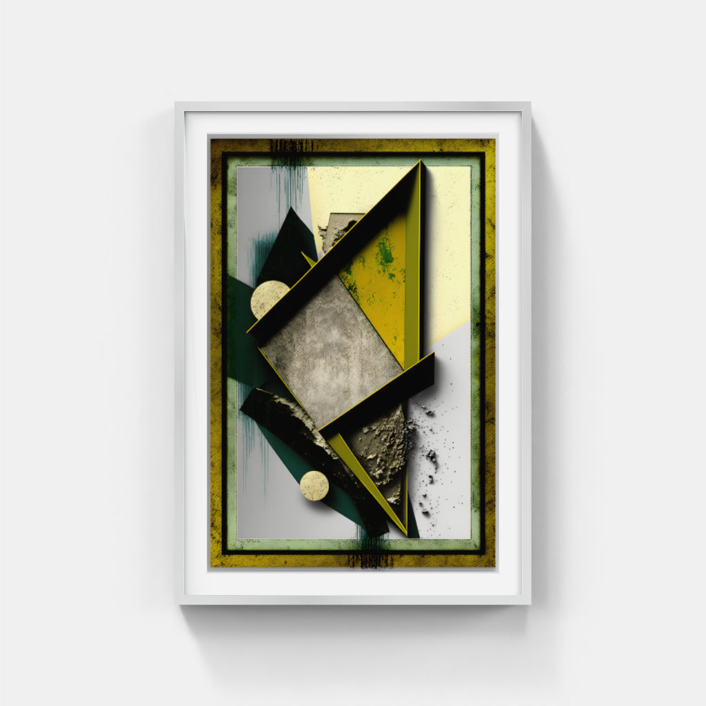 Triangular Tapestry: Abstract Shapes Wall Art