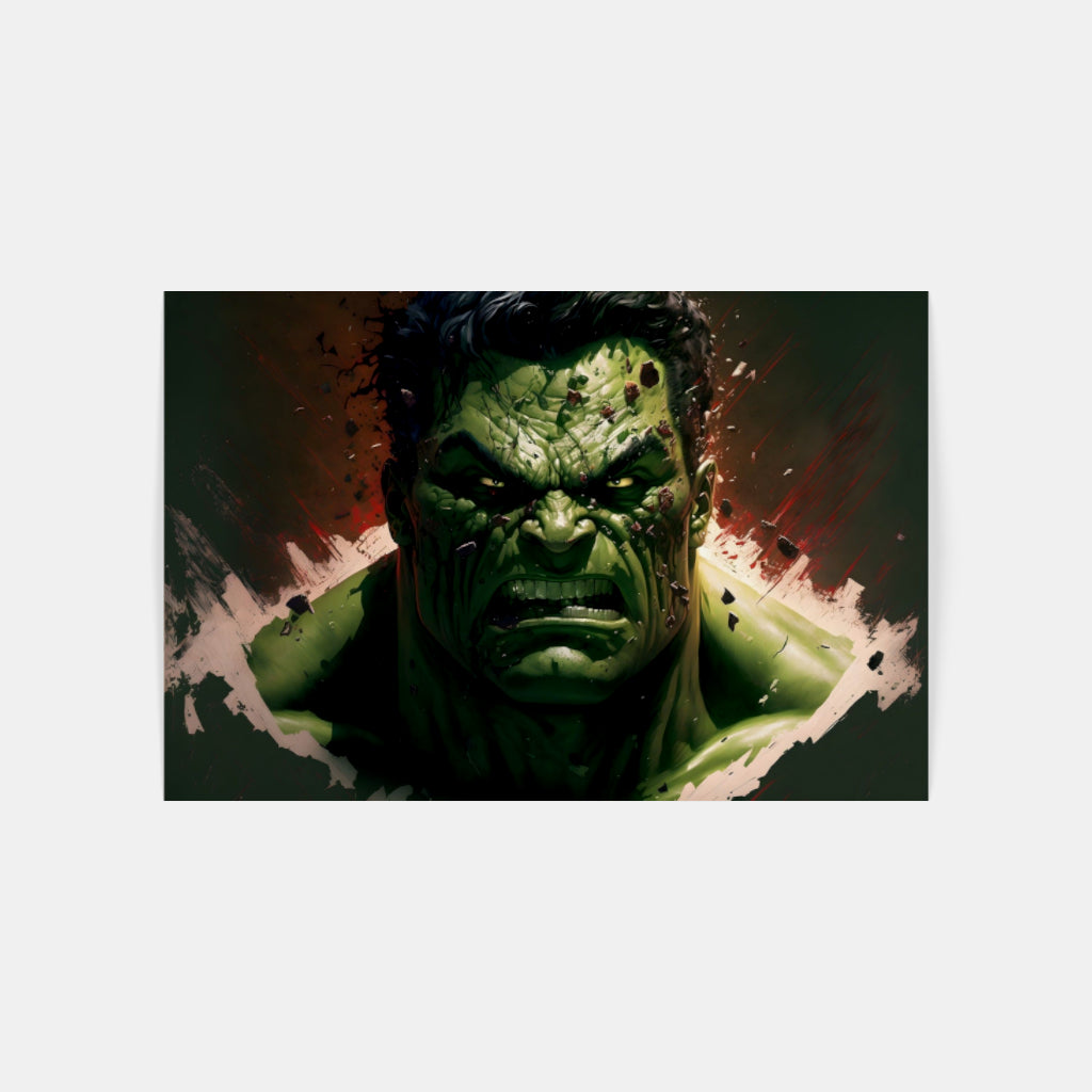 Raging Hulk: Unleashing Fury Wall Art