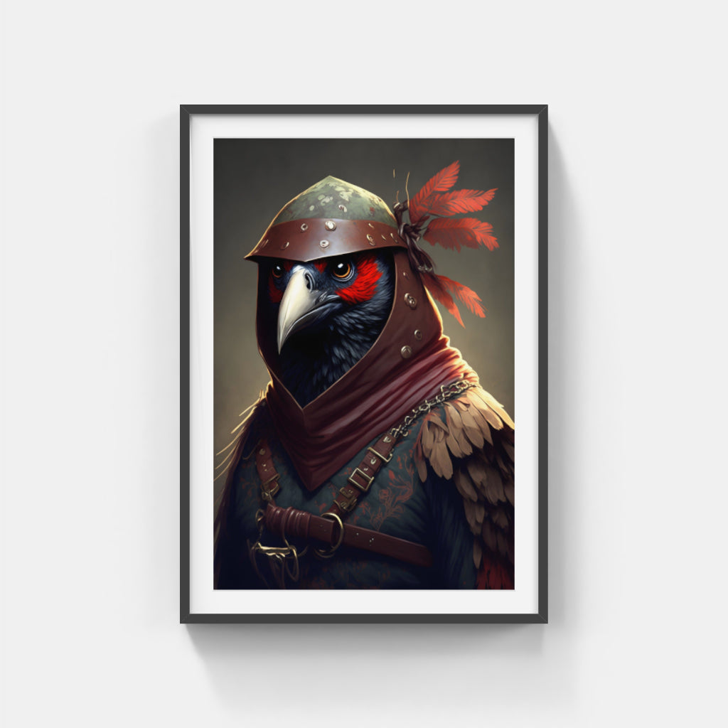 Hawk Sentinel: Majestic Bird of Prey Wall Art