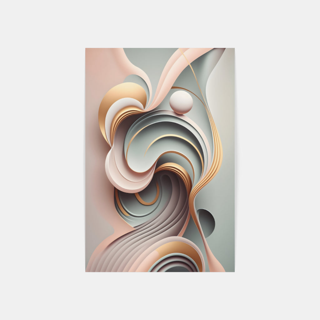 Chromatic Whispers: An Abstract Exploration Wall Art