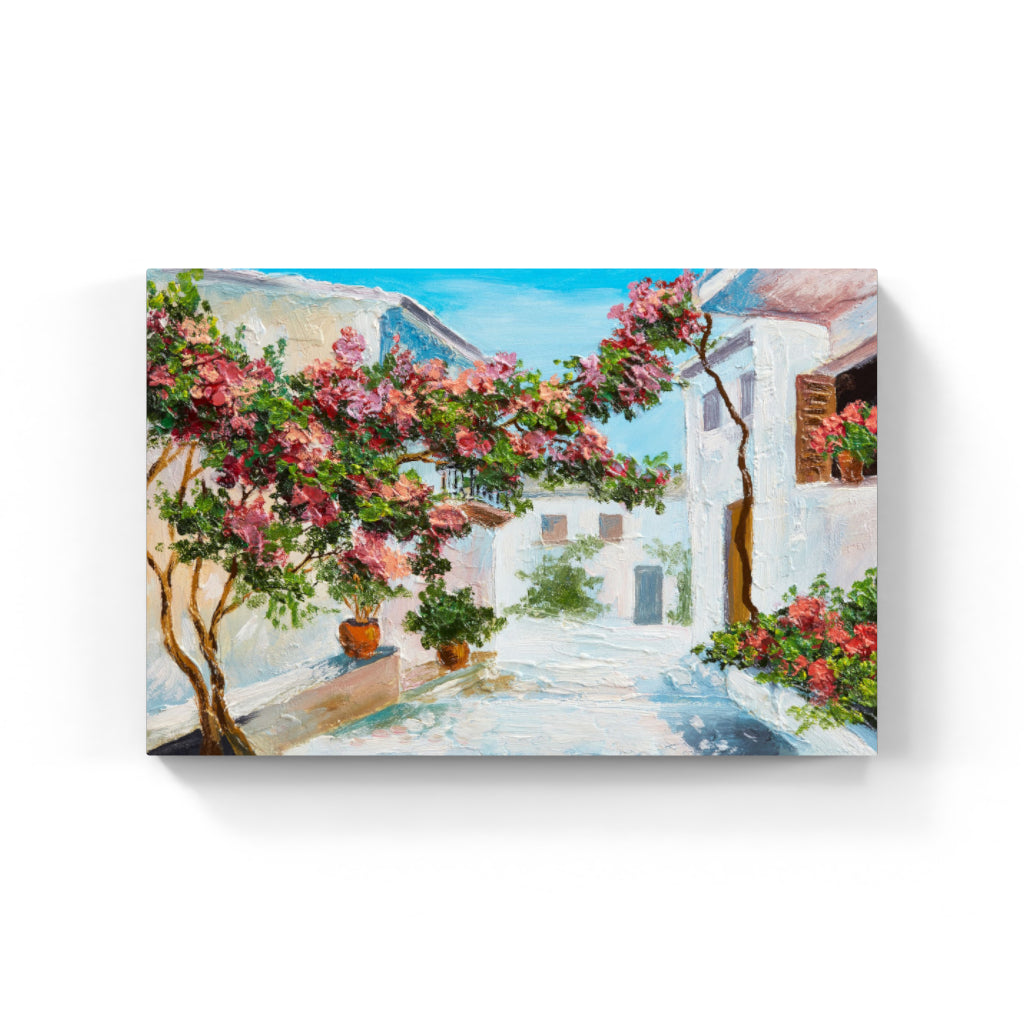 Village Painting Wall Art Canvas,Home Decor Prints, Art Wall Pictures