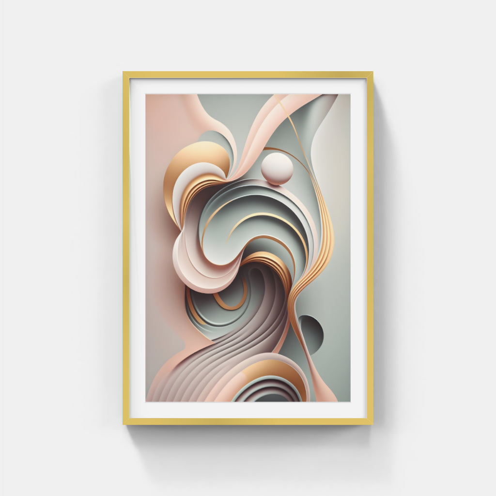 Chromatic Whispers: An Abstract Exploration Wall Art