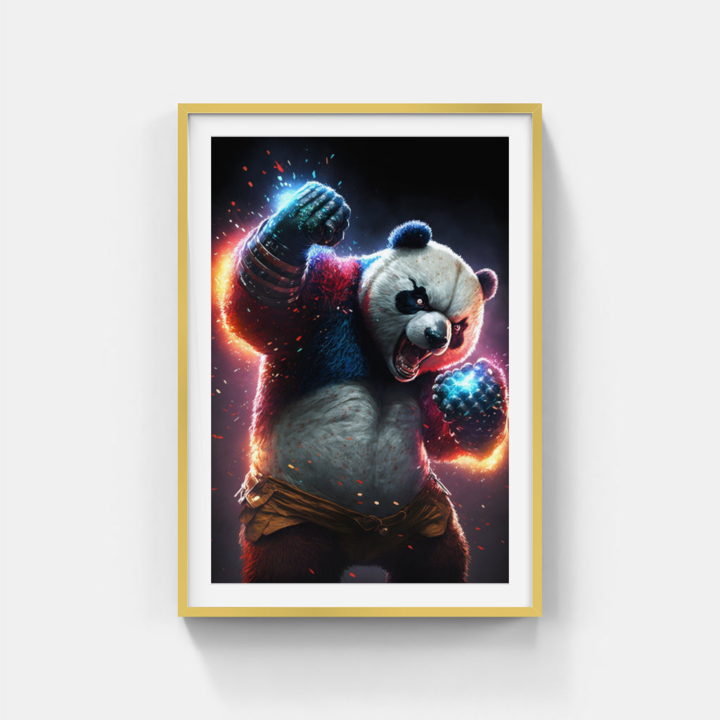 Karate Panda: A Martial Arts Master Wall Art