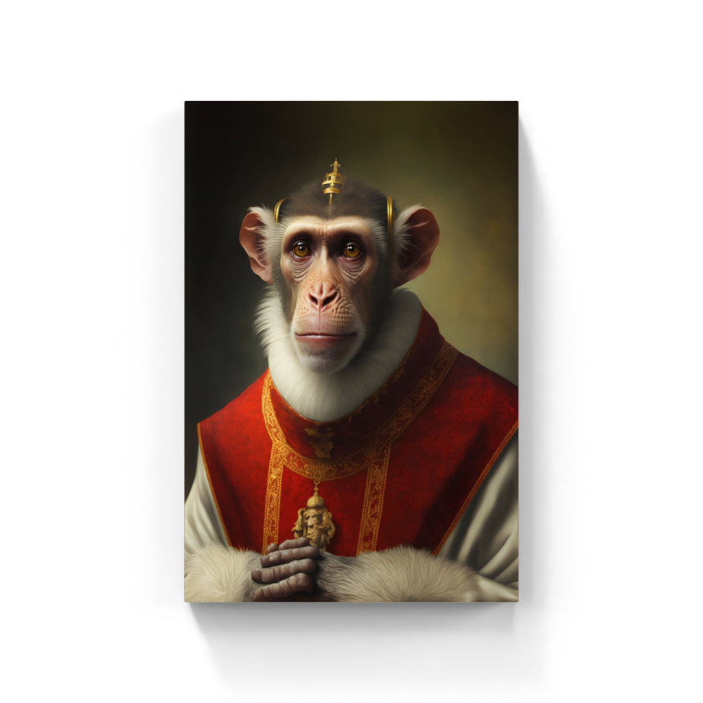 Primate Reverence: Chimpanzee Bishop Wall Art