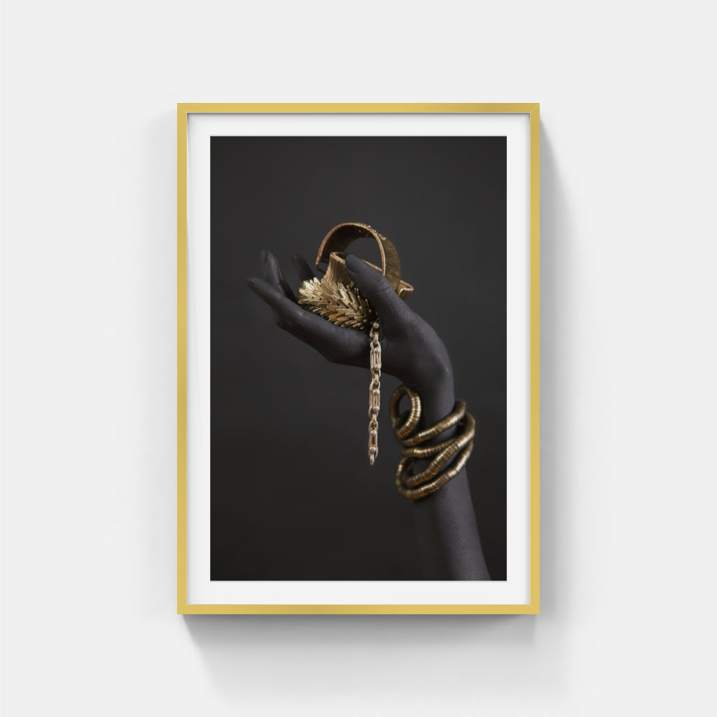 Radiant Bands: The Beauty of Golden Bracelets Wall Art