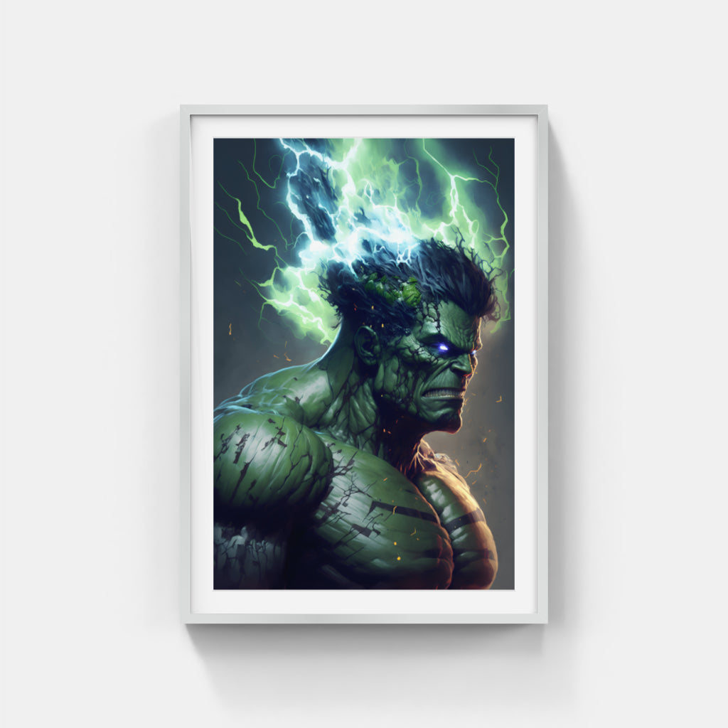 Fury Unleashed: Hulk’s Fiery Rage Wall Art