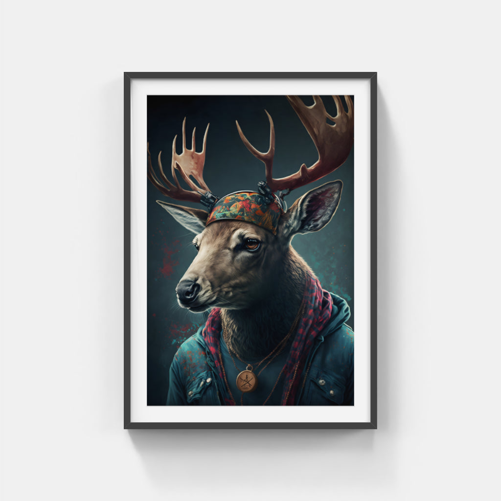 Dapper Gazelle: A Stylish Twist on Wildlife Wall Art