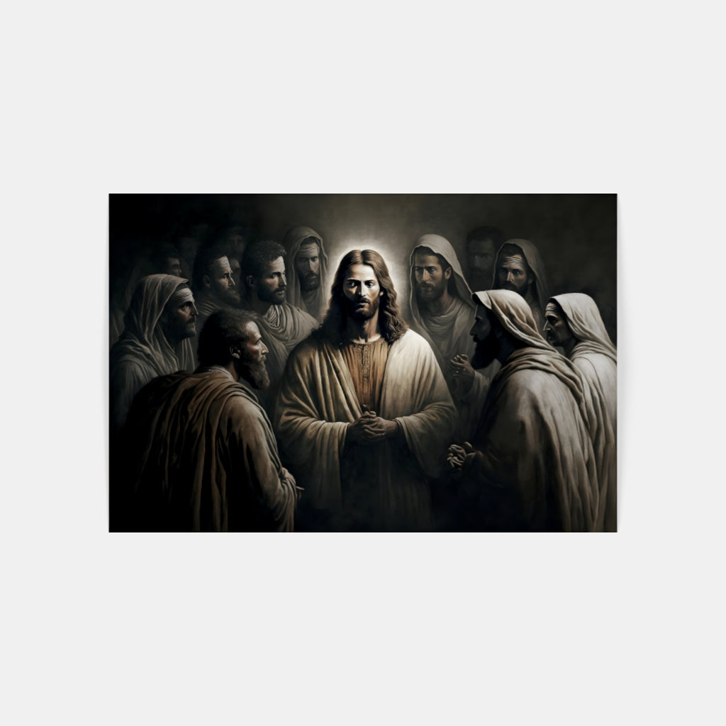 Divine Fellowship: Jesus and His Disciples Wall Art