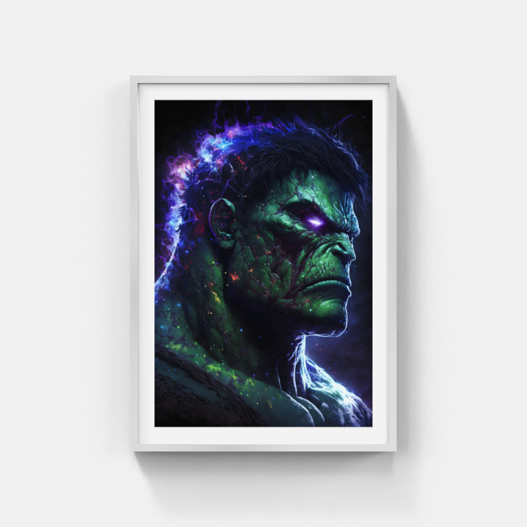 Rage Incarnate: Hulk's Furious Visage Wall Art