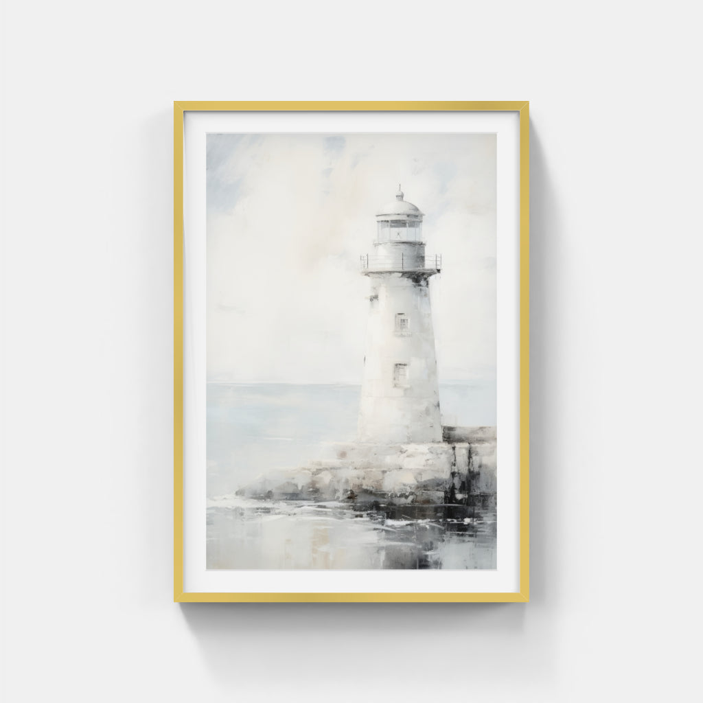 Lighthouse Black & White Wall Art Canvas,Home Decor Prints, Art Wall Pictures