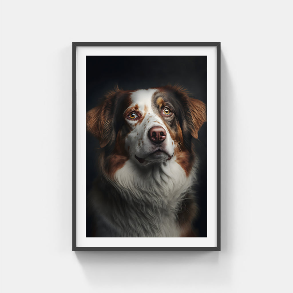 Faithful Gaze: A Portrait of Canine Grace Wall Art