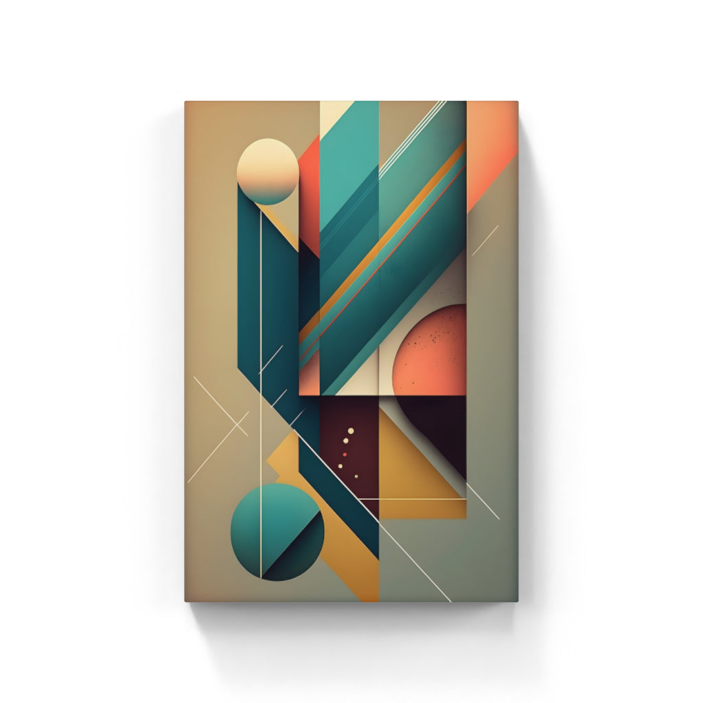 Symmetric Echoes: Abstract Harmony in Color Wall Art