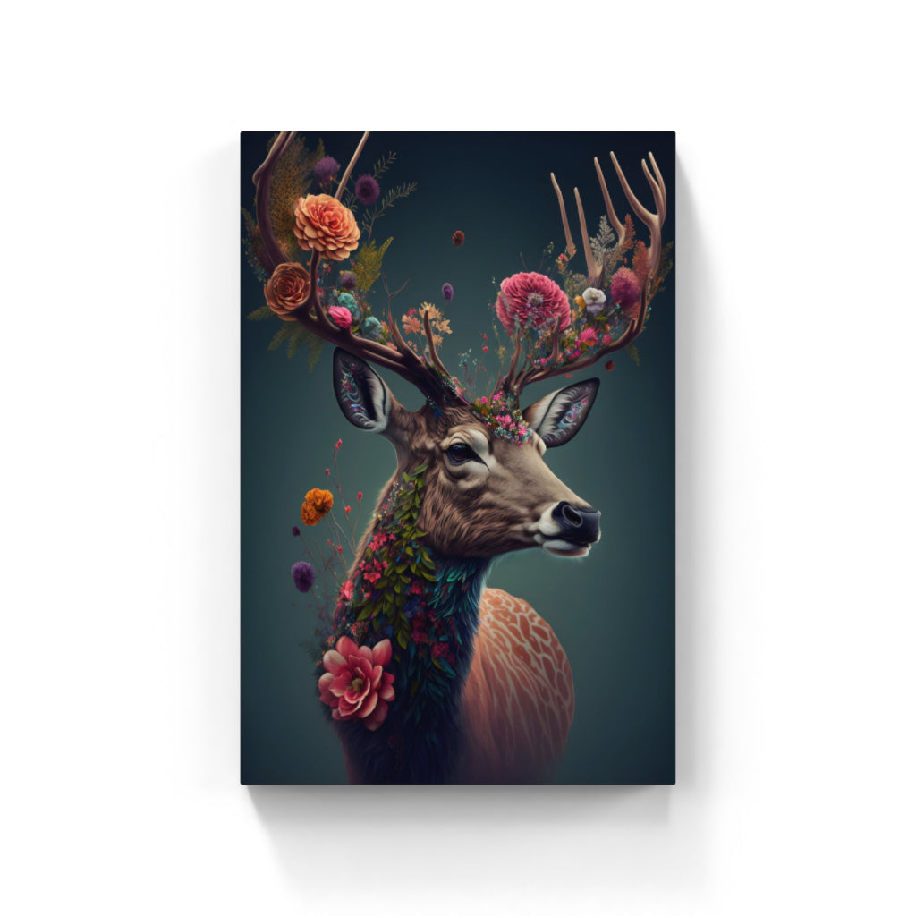 Graceful Gazelle Amongst Wildflowers Wall Art