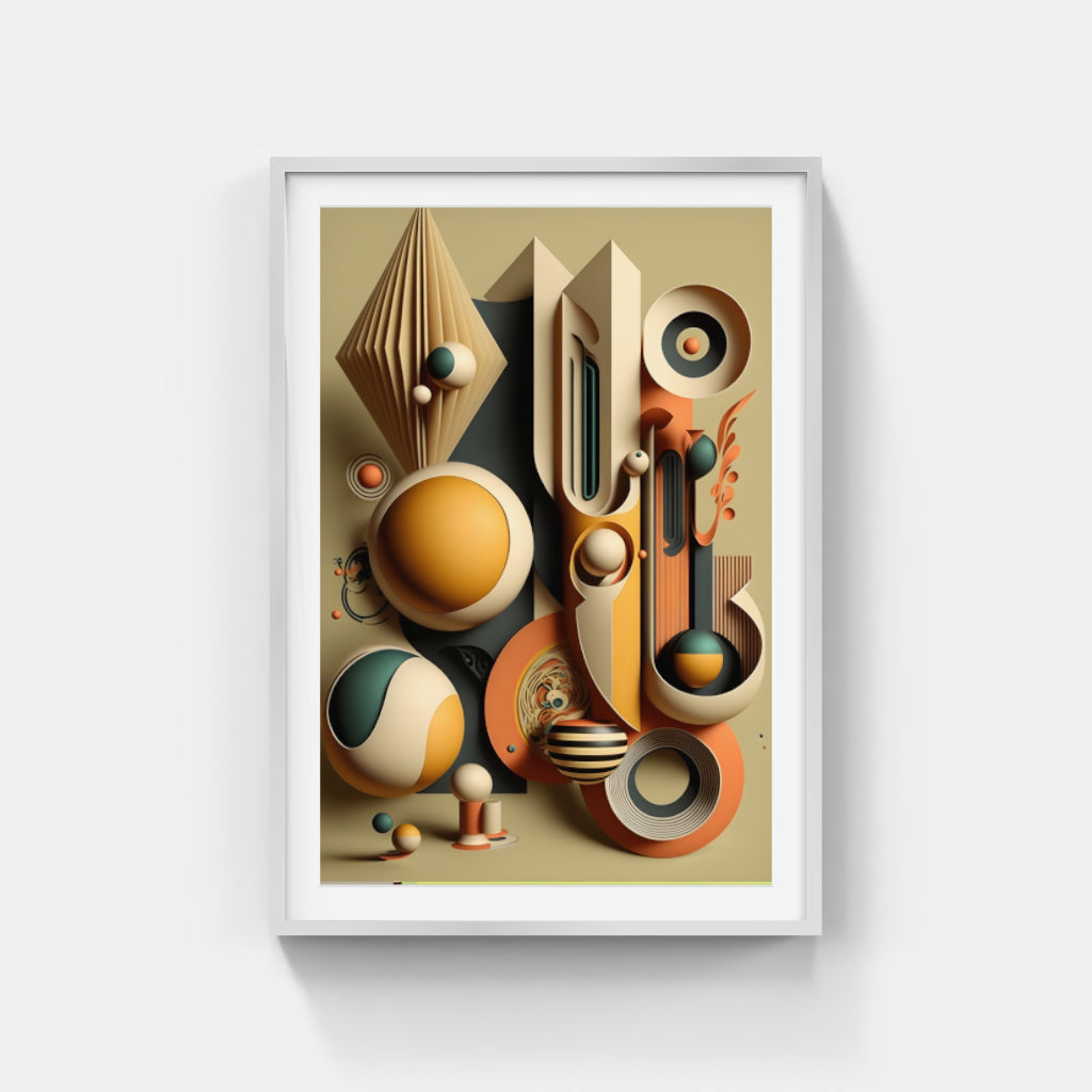 Abstract Dimensions: The Geometry of Shapes Wall Art