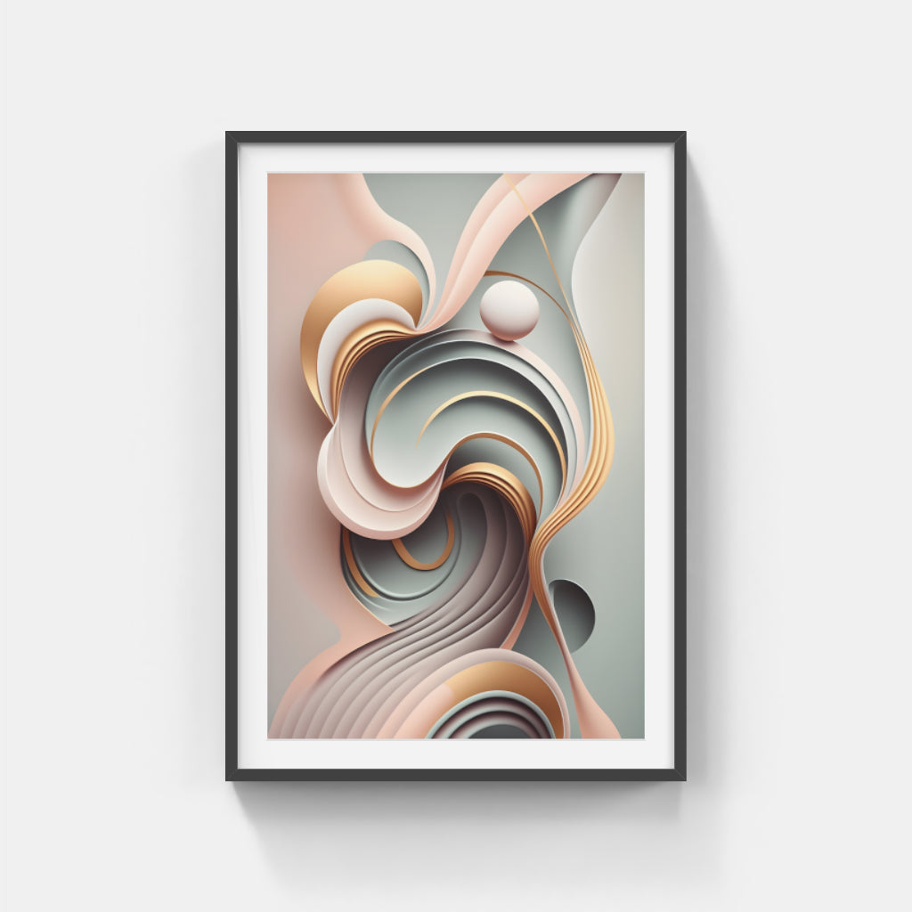 Chromatic Whispers: An Abstract Exploration Wall Art